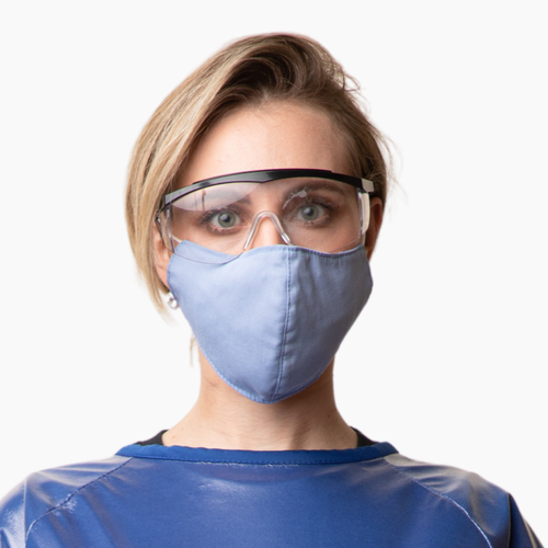 Medical professional wearing The Elizabeth™ Antimicrobial Face Mask